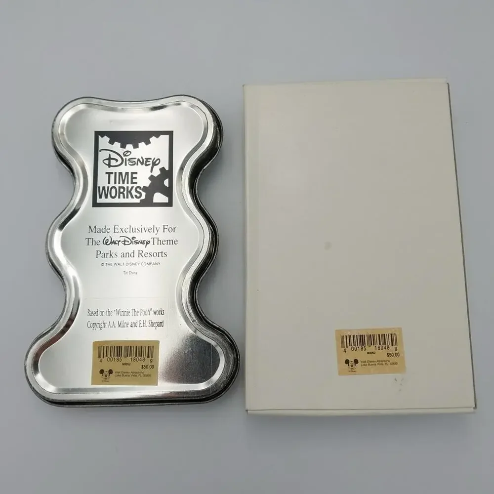 Vintage Disney Time Works Mickey Mouse‎ Collectible Tin Case And Box Only